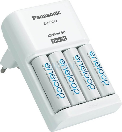 Panasonic - Akku / Elem - Akkutlt Panasonic BQ-CC17+4x1900mAh AA Enelop K-KJ17MCC40E