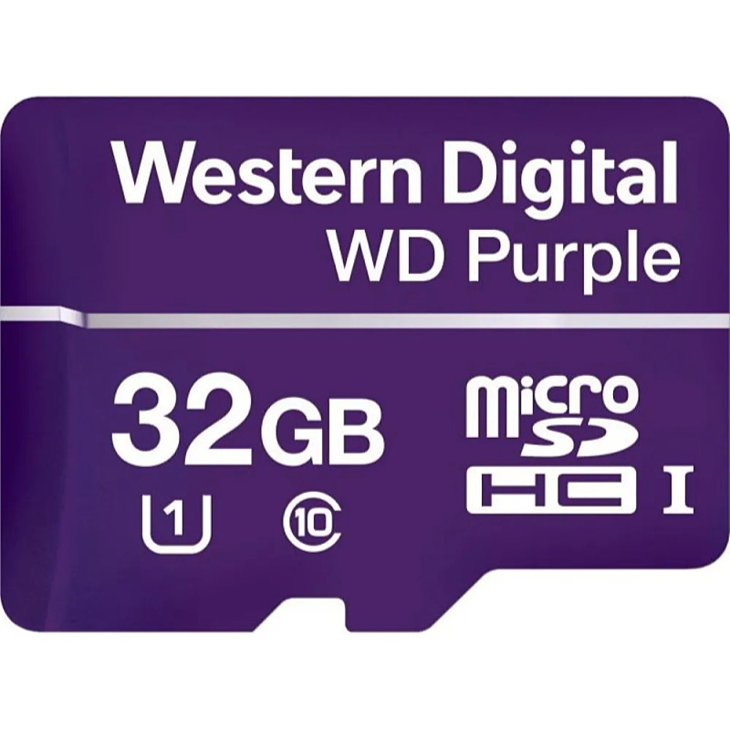 WD - Memria Krtya Foto - Western Digital Purple 32Gb UHS-I U1 microSDHC memriakrtya WDD032G1P0C