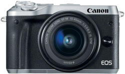 Canon - Digitlis fnykpezgp,kamera - Canon EOS M6 fekete vz + EF-M 15-45mm IS STM objektv