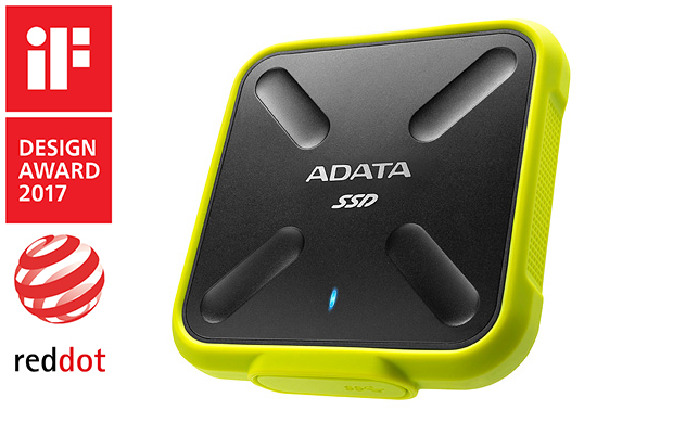 A-DATA - SSD - A-DATA SD700 1TB USB3.1 hordozhat vz s porll SSD meghajt, srga