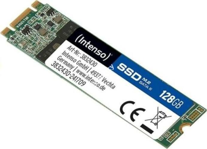 Intenso - SSD - SSD Intenso M.2 2280 PCIe 128Gb 3832430 olvass: 520MB/s, rs: 300MB/s
