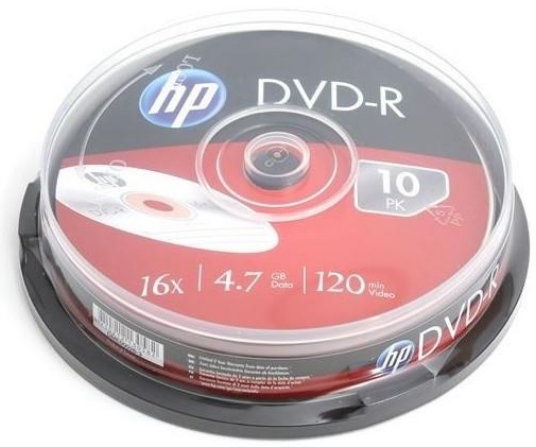 HP - Mdia DVD Disk - HP 4,7Gb 16x DDVD-R 10db/henger HP1610-