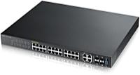 ZyXel - Switch, Firewall - ZyXEL GS2210-24HP 20pGiga+4Giga/SFP L2 PoE Managed Swtch
