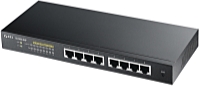 ZyXel - Switch, Firewall - ZyXel GS1900-10HPv2 8-Port Gigabit +2p SFP GBE Smart Managed PoE Desktop Switch