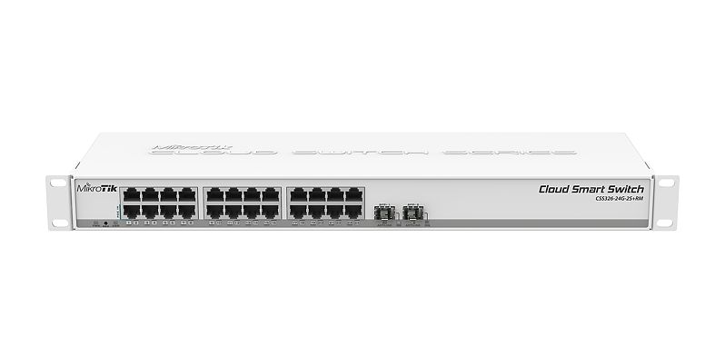 Mikrotik - Switch, Firewall - Mikrotik CSS326-24G-2S+RM 24xGiga 2xSFP Cloud Router Switch