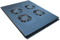 Amtech - Rack szerelvnyek - Amtech 4-es ventiltor egysg + termosztt, tetbe szerelend, fekete