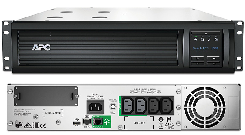 APC - Sznetmentes tpegysg (UPS) - APC Smart-UPS 1500VA LCD RM 2U 230V Line interactive sznetmentes tpegysg SMT1500RMI2UC