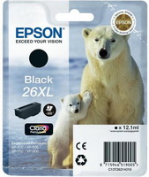 EPSON - Festk - Tintapatron - Epson 26XL fekete tintapatron 9,7ml