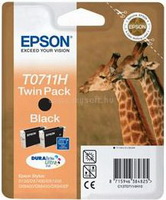 EPSON - Festk - Tintapatron - Dupla csomag Epson C13T07114H10 fekete tintapatron 2x11,1 ml
