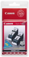 Canon - Festk - Tintapatron - Canon PGI-520BK DUO 2x19ml fekete tintapatron csomag