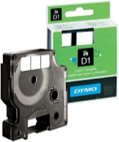 Dymo - Mtrix, szallag - Dymo D1 6mmx7m fehr alapon fekete feliratoz szalag