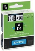 Dymo - Mtrix, szallag - Dymo D1 9mmx7m feliratoz szalag fehr/kk