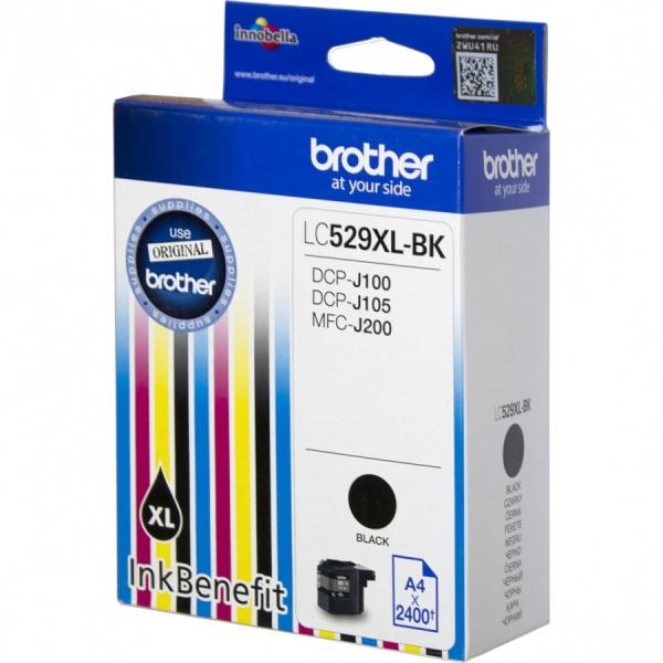 Brother - Printer Tintasugaras Patron - Brother LC529XL BK nagy kapacits tintapatron, Black