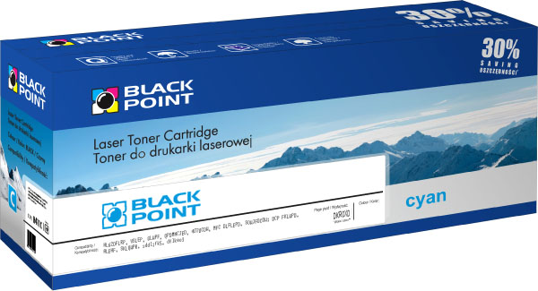 Black Point - Festk - Toner - Black Point Lexmark C540H1CG utngyrtott toner, Cyan
