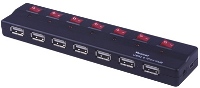 Wiretek - Bluetooth, Infra adapter - USB HUB 7 Port USB 2.0 Wiretek+kls tppal VE593