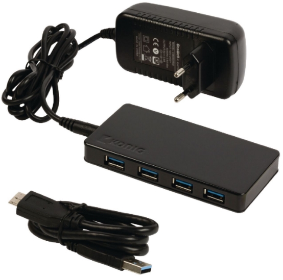 Knig - Bluetooth, Infra adapter - Knig 4-Port USB 2.0 Hub + tpegysg