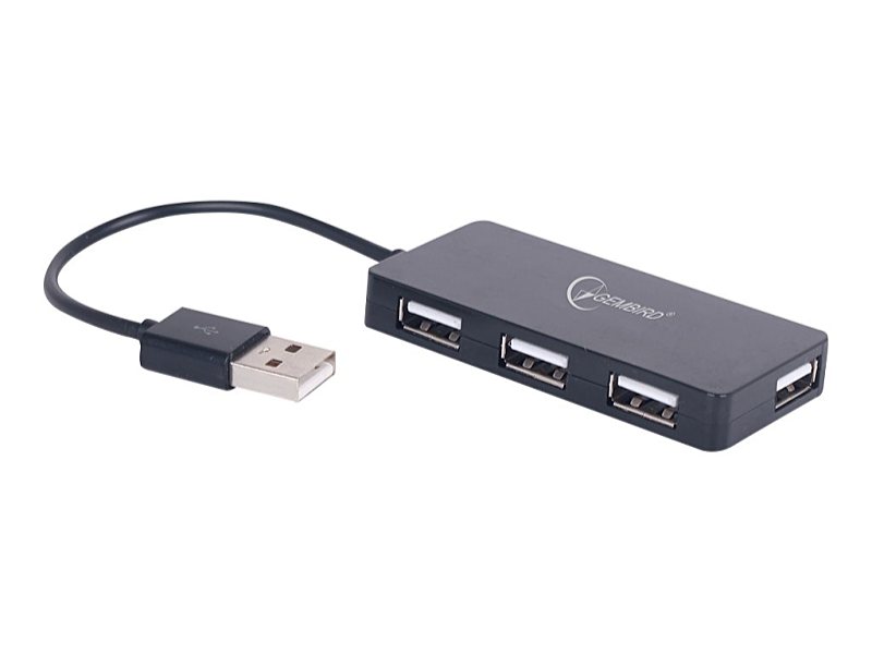 Gembird - Bluetooth, Infra adapter - GEMBIRD USB 2.0 4-port hub black UHB-U2P4-04