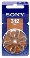 SONY - Akku / Elem - Sony PR312D6N hallkszlk elem 6db/csomag