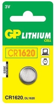 GP - Akku / Elem - GP B15701 Ltium gombelem CR1620 3 V, bliszterben