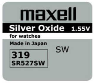 Maxell - Akku / Elem - Maxell SR527SW 1,55 V ezst-oxid gombelem