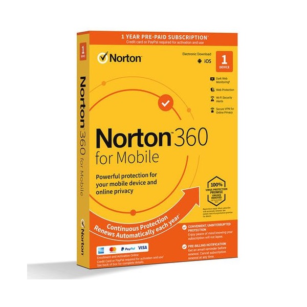 Egyb - Vrusrt - Norton 360 for Mobile AV HU 1U 1Dev 1Y Generic GuM MM