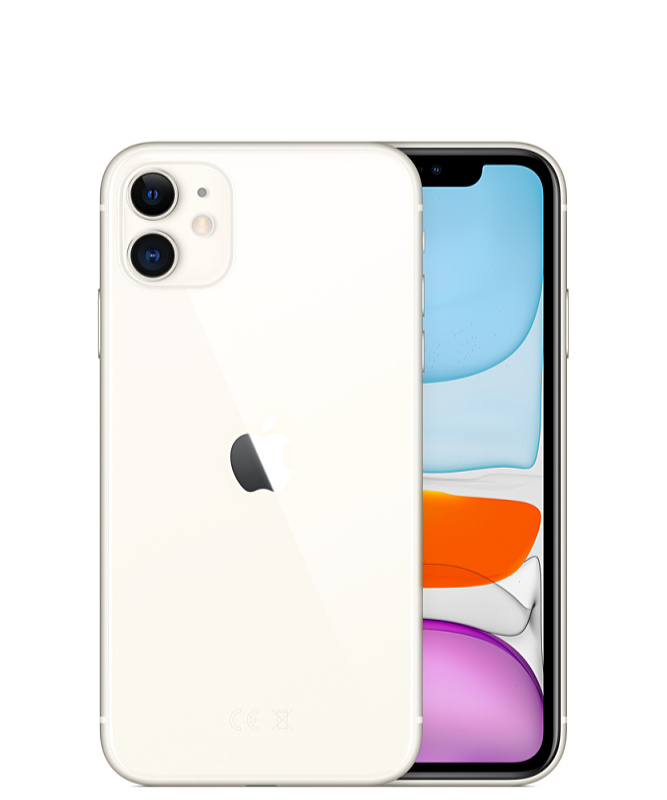 Apple - Mobiltelefonok, GPS - Apple iPhone 11 64GB White mhdc3gh/a