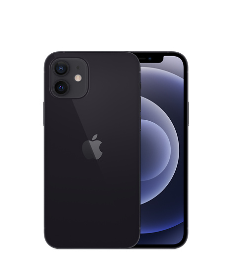 Apple - Mobiltelefonok, GPS - Apple iPhone 12 256GB Black mgjg3